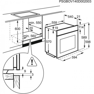 Horno zanussi ZOB20311XU a multif. inox