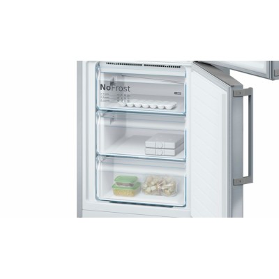 Frigorífico BOSCH KGN39XI3P combinado de libre instalación Puertas acero inox antihuellas, 203 x 60 cm A++