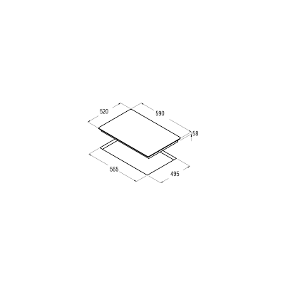 Vitroceramica Induccion CATA IB 6303BK 3 zonas 60 cm