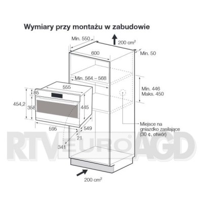 Horno Compacto Samsung con funcionalidad de microondas, 50L NQ50H5537KB / UE