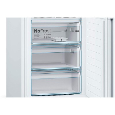 Frigorífico Combi Bosch KGN39VWEA 203x60CM Blanco 203 x 60 cm NoFrost