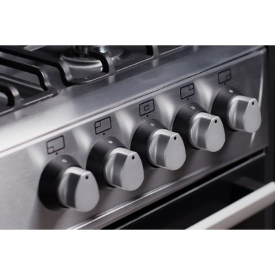 Cocina de Gas EAS Electric EFG9H60X 90 cm Inox