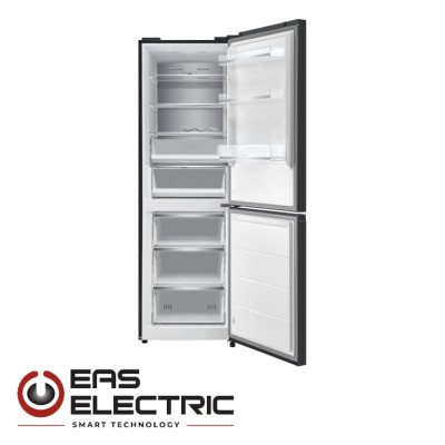 FRIGO COMBI EAS ELECTRIC EMC206ASGN 200X60CM CLASE A++/E STEEL COOLING CRISTAL NEGRO