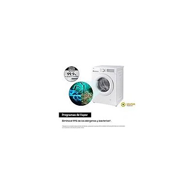 Lavadora carga frontal Samsung WW80CGC04DTHEC, Blanca, 8Kg, 1400rpm, A, Wifi integrado