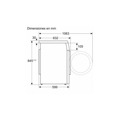 Balay 3TS993BT lavadora Carga frontal 9 kg 1200 RPM Blanco