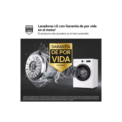 LG F4X1009NWK lavadora Carga frontal 9 kg 1400 RPM Blanco