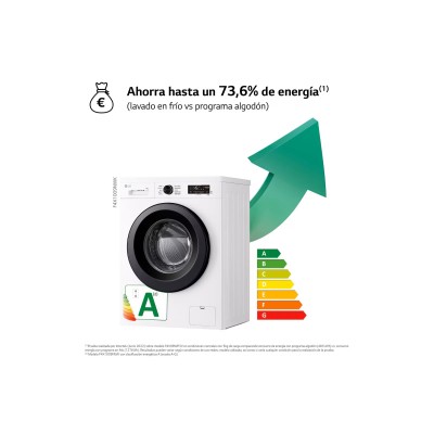 LG F4X1009NWK lavadora Carga frontal 9 kg 1400 RPM Blanco