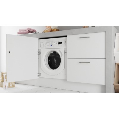 Indesit BI WDIL 861485 EU lavadora-secadora Integrado Carga frontal Blanco D