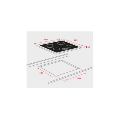 Teka TZ6315 Negro Integrado Cerámico 3 zona(s)