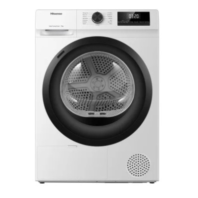 Hisense DHQE800BW2 lavadora-secadora Independiente Carga frontal Negro, Blanco B