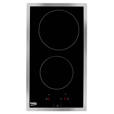 Beko HDMC32400TX hobs Acero inoxidable Integrado 30 cm Cerámico 2 zona(s)