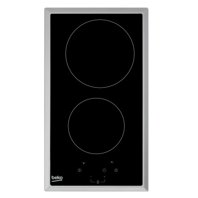 Beko HDMC32400TX hobs Acero inoxidable Integrado 30 cm Cerámico 2 zona(s)