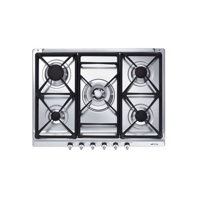 Smeg SE70SGH-5 Acero inoxidable Integrado Encimera de gas 5 zona(s)