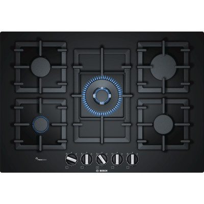 Bosch Serie 6 PPQ7A6B90 hobs Negro Integrado Encimera de gas 5 zona(s)