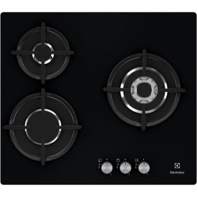 Electrolux EGT6633NOK hobs Negro Integrado Encimera de gas 3 zona(s)