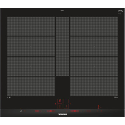 Siemens EX675LYC1E hobs Negro, Acero inoxidable Integrado Con placa de inducción 4 zona(s)