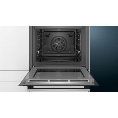 Siemens iQ300 HB574AER0 horno 71 L 3600 W Negro, Acero inoxidable