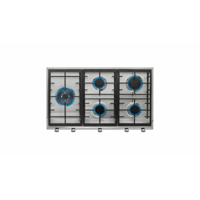 Teka EX 90.1 5G AI AL DR LEFT CI Acero inoxidable Integrado 86 cm Encimera de gas 5 zona(s)