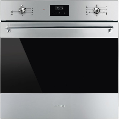 Smeg Classic SF6300TVX horno 70 L 3000 W Negro, Acero inoxidable