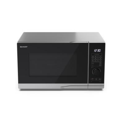 Sharp YC-PG234AE-S microondas Negro, Plata Microondas con grill Encimera 23 L 900 W