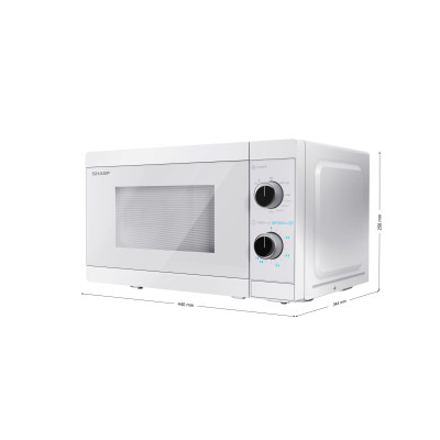 Sharp YC-MG01E-C microondas Blanco Microondas con grill Encimera 20 L 800 W