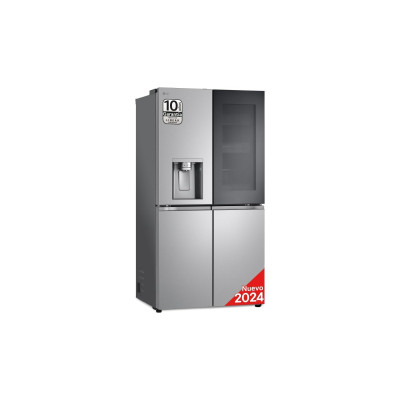 LG InstaView GMG961EVKE nevera puerta lado a lado Independiente 637 L E Negro, Acero inoxidable