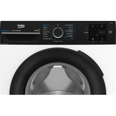 Beko b300 BM3WFU3721W lavadora Carga frontal 7 kg 1200 RPM Negro, Blanco