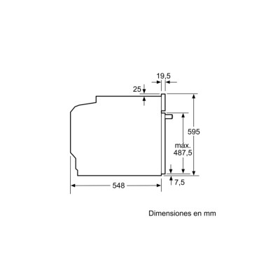 Bosch Serie 4 HBA574BR00 horno 71 L Acero inoxidable