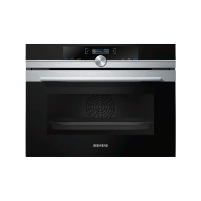 Siemens iQ700 CB675GBS3 horno 47 L 2990 W Negro, Acero inoxidable