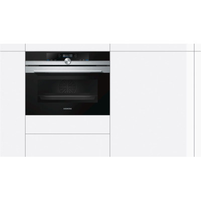 Siemens iQ700 CB675GBS3 horno 47 L 2990 W Negro, Acero inoxidable