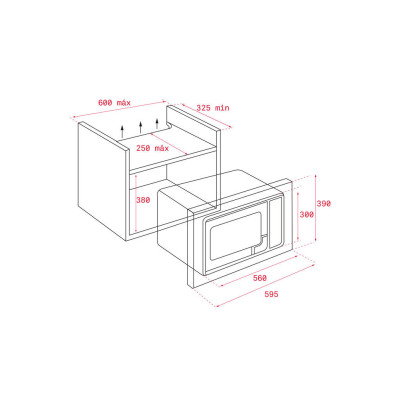 Teka ML 8200 BIS Blanco Microondas con grill Integrado 20 L 700 W