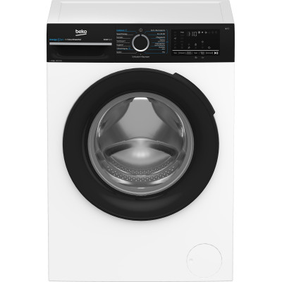 Beko b300 BM3WFU41041W lavadora Carga frontal 10 kg 1400 RPM Negro, Blanco