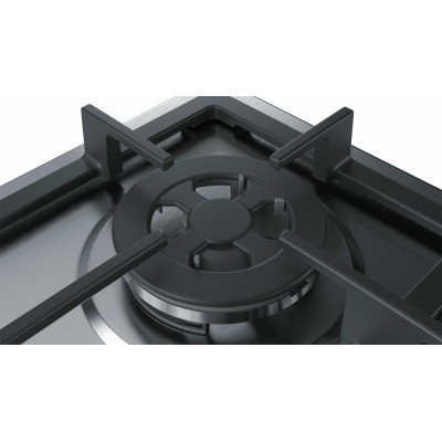 Bosch Serie 4 PGH6B5B90 hobs Acero inoxidable Integrado 60 cm Encimera de gas 4 zona(s)