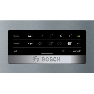 Bosch Serie 4 KGN36XIEP nevera y congelador Independiente 326 L E Acero inoxidable