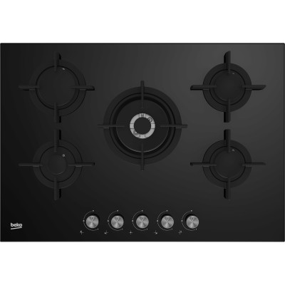 Beko HILW 75222 SL hobs Negro Integrado 75 cm Encimera de gas 5 zona(s)