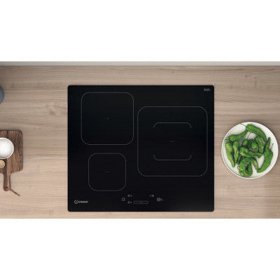 Indesit IS 55Q60 NE Negro Integrado 59 cm Con placa de inducción 3 zona(s)