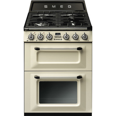 Smeg TR62P cocina Cocina independiente Eléctrico Encimera de gas Crema de color