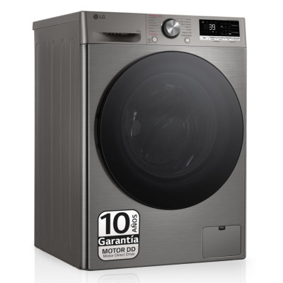 LG F4WR7010AGS lavadora Carga frontal 10 kg 1400 RPM Acero inoxidable