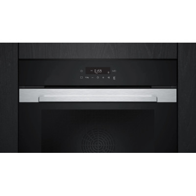 Siemens iQ300 HB372ABS0 horno 71 L Negro, Acero inoxidable