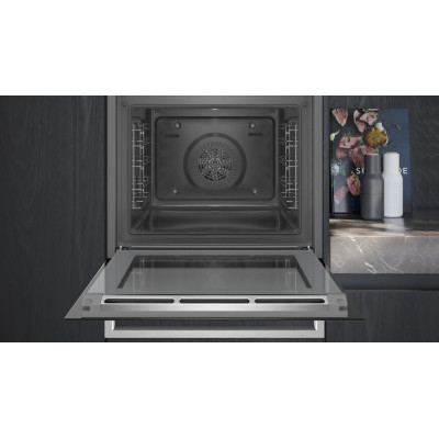 Siemens iQ300 HB372ABS0 horno 71 L Negro, Acero inoxidable