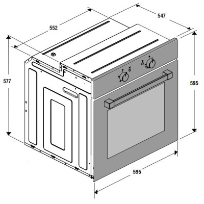 Meireles MF 7700 X 70 L 2450 W Negro, Acero satinado