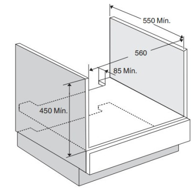 Meireles MF 7400 X 40 L 2380 W Negro, Acero inoxidable