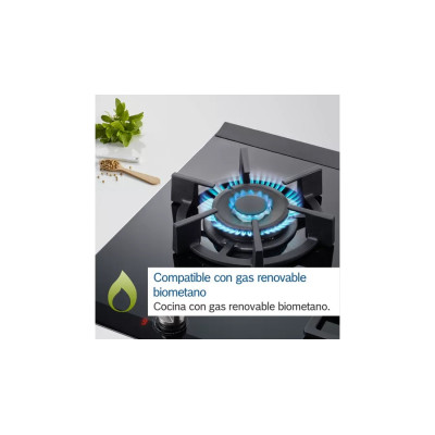 Bosch Serie 4 PNC6B6B90 hobs Negro Integrado 60 cm Encimera de gas 3 zona(s)