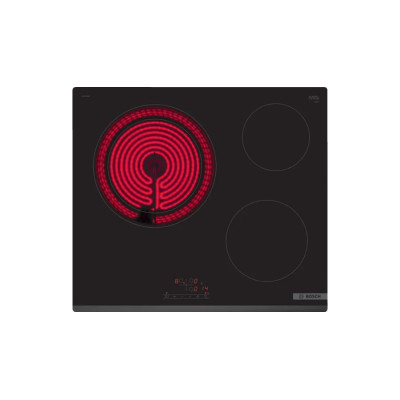 Bosch Serie 4 PKK631BB8E hobs Negro Integrado Cerámico 3 zona(s)