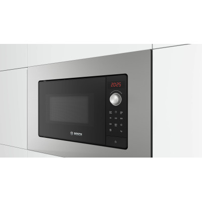 Bosch Serie 2 BEL623MS3 microondas Acero inoxidable Microondas con grill Integrado 20 L 800 W