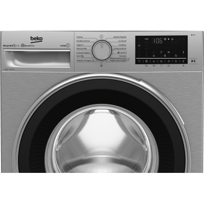 Beko B3WFT58220X lavadora Carga frontal 8 kg 1200 RPM Acero inoxidable