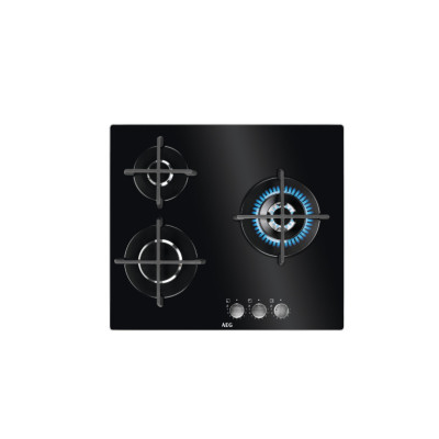 AEG HKB63320NB Negro Integrado 60 cm Encimera de gas 3 zona(s)