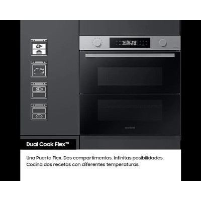 Samsung Horno Pirolítico 76L Dual Cook Negro NV7B5750TDK