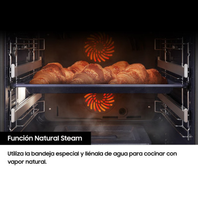 Samsung Horno Pirolítico 76L Dual Cook Negro NV7B5750TDK