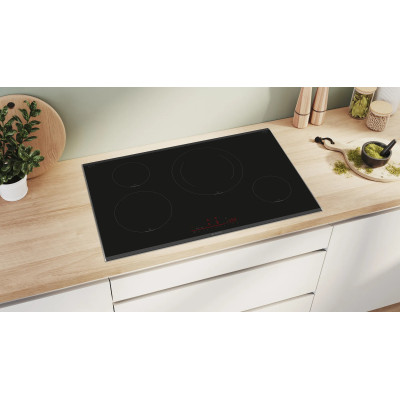 Bosch Serie 8 PIE875HC1E hobs Negro Integrado 80 cm Con placa de inducción 4 zona(s)